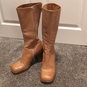 Gorgeous Steve Madden Tan Leather Boots! Size 9